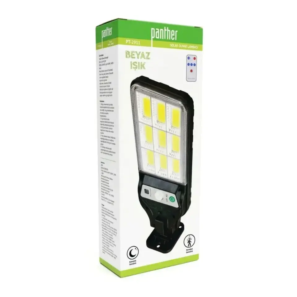 Panther Pt-2911 Solar Led Duvar Lambasi