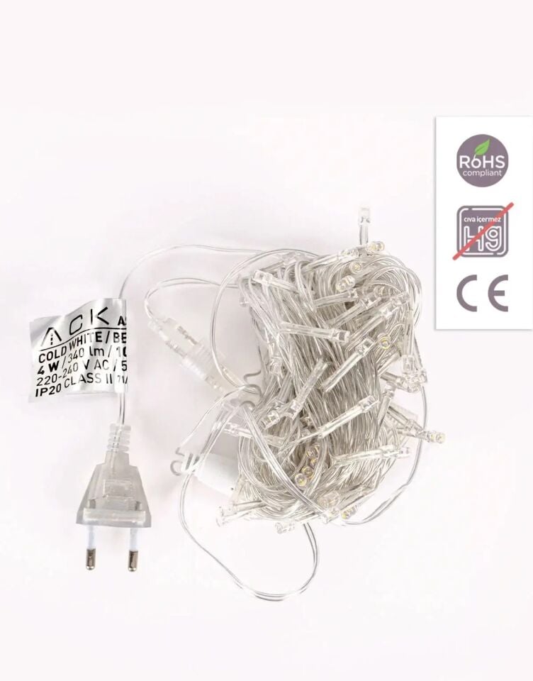ACK 10Mt 100Led 6500K 220V Eklenebılır Led AS90-00403