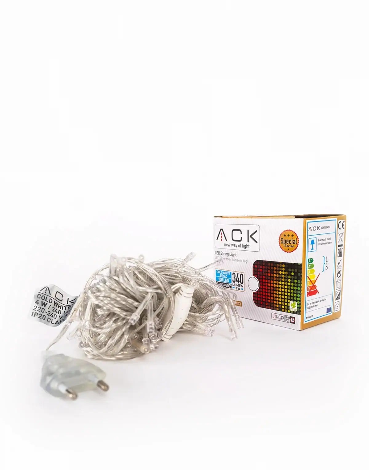 ACK 10Mt 100Led 6500K 220V Eklenebılır Led AS90-00403 en uygun fiyatlı satıcı