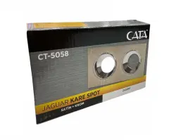 Cata Boş Kasa Armatür 2'li Jaguar CT-5058 Satin Platin