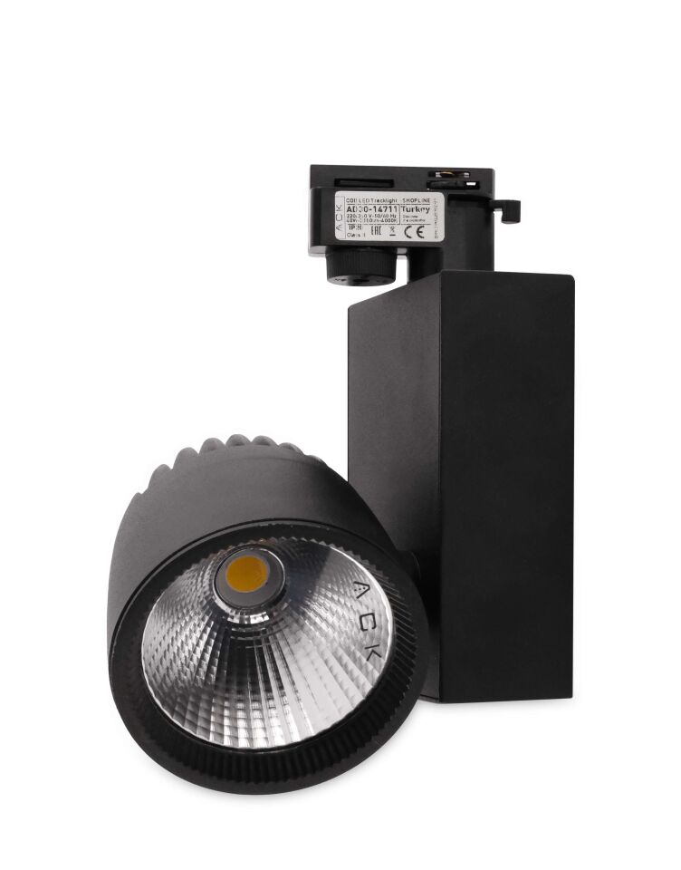 ACK 40W Sıyah 4000K Cob Led Monofaze Ray Armatürü AD30-14711