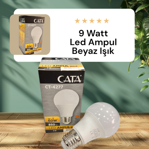 Cata 9W Beyaz Işık Led Ampul CT-4277