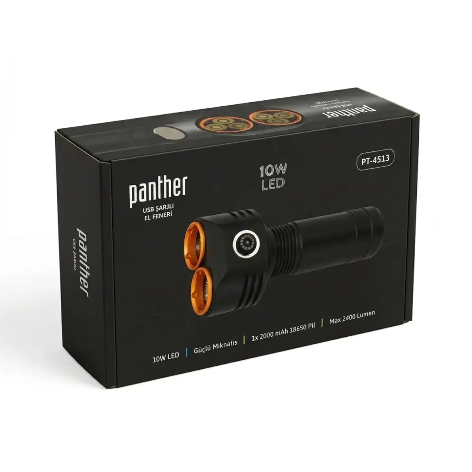 Panther Pt-4513 Usb Sarjli El Feneri