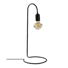 Aydinlatmadunyam Masa Lambasi Black Baston-Nt-119