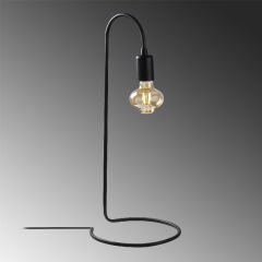 Aydinlatmadunyam Masa Lambasi Black Baston-Nt-119