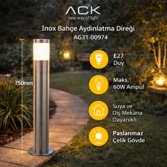 Ack Bahçe Aydinlatma Direk