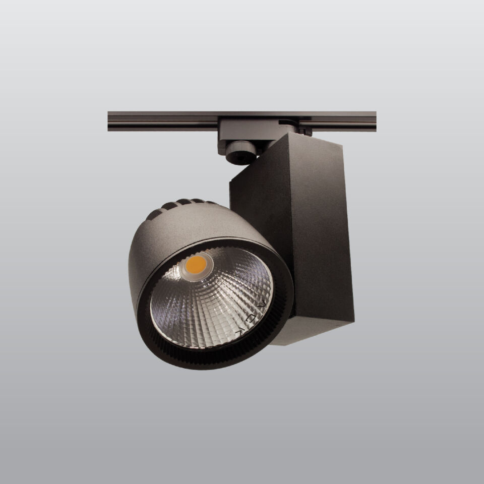 ACK 40W Sıyah 6500K Cob Led Monofaze Ray Armatürü AD30-14731