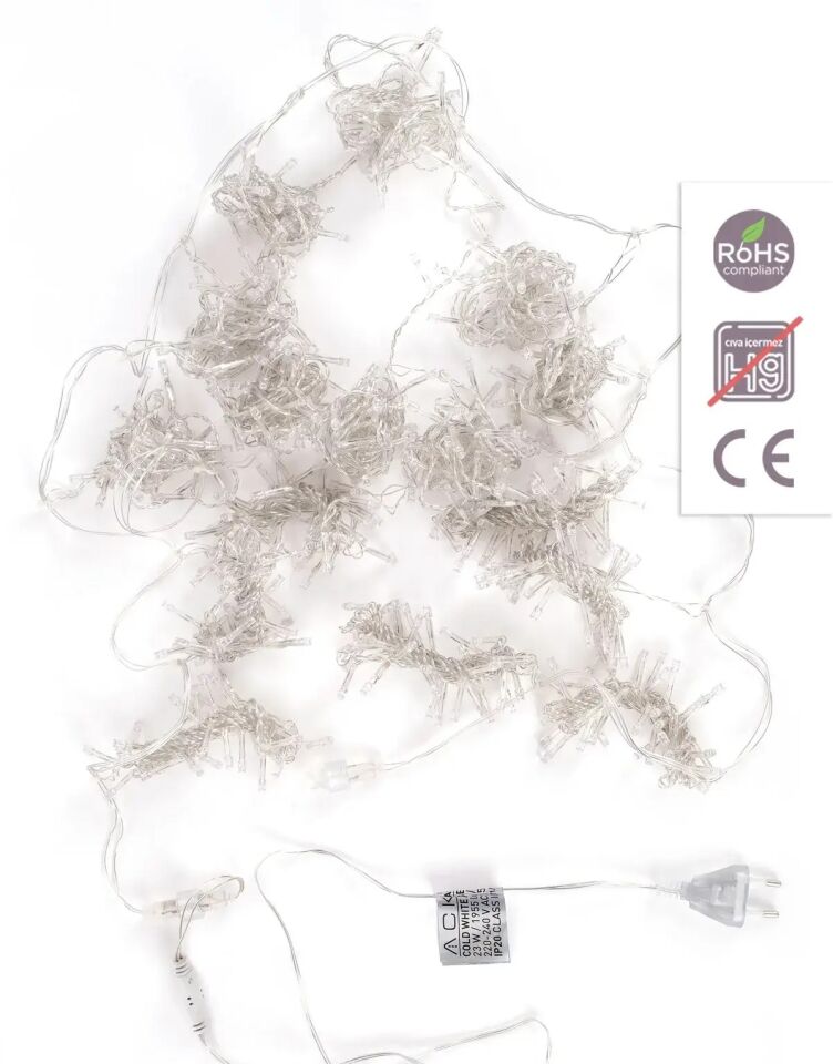 ACK 2X2M 220V 6500K Led Isıklı Perde AS90-00503