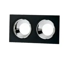 Cata CT-5054 İkili Gu10 Siyah-Platin Jaguar Kare Spot Kasası