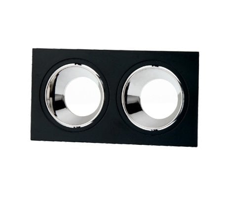 Cata CT-5054 İkili Gu10 Siyah-Platin Jaguar Kare Spot Kasası