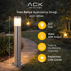 Ack Bahçe Aydinlatma Direk