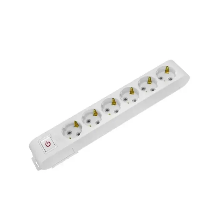 Horoz 210-000-602 DECO 6 LI ANAHTARLI BEYAZ GRUP PRIZ (KLEMENSLI)