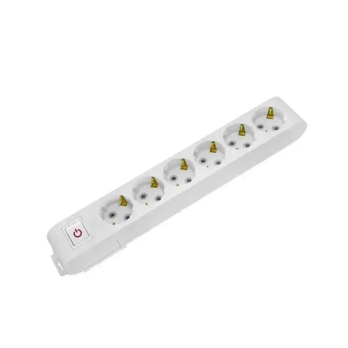 Horoz 210-000-602 DECO 6 LI ANAHTARLI BEYAZ GRUP PRIZ (KLEMENSLI)