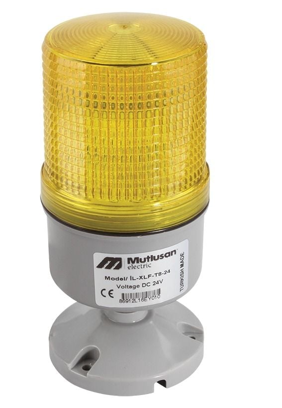 Mutlusan İl Xlmb T8 24Kmulti Buzzer  Sabit Flaşör Çakar Döner  Tabana Montaj 24V Dc - 129 087 000451