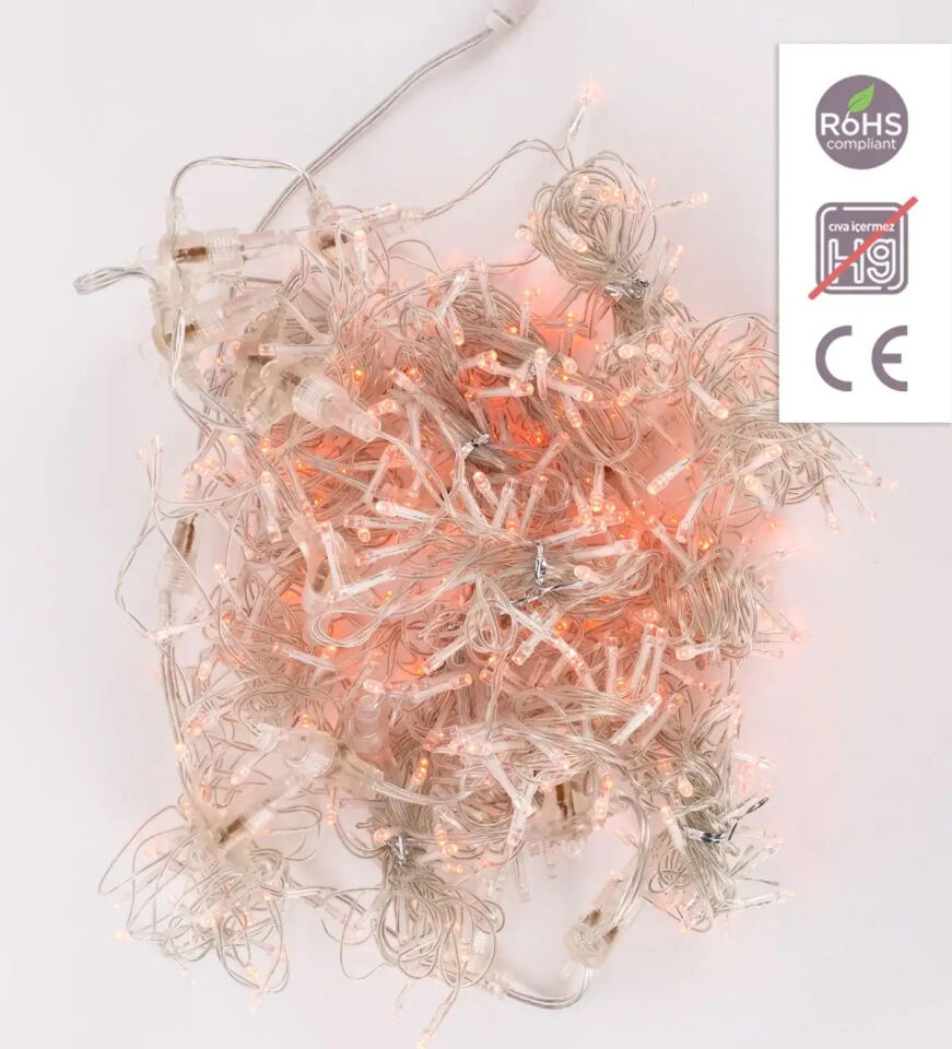 ACK 2X2M 220V Kırmızı Led Isıklı Perde AS90-00504