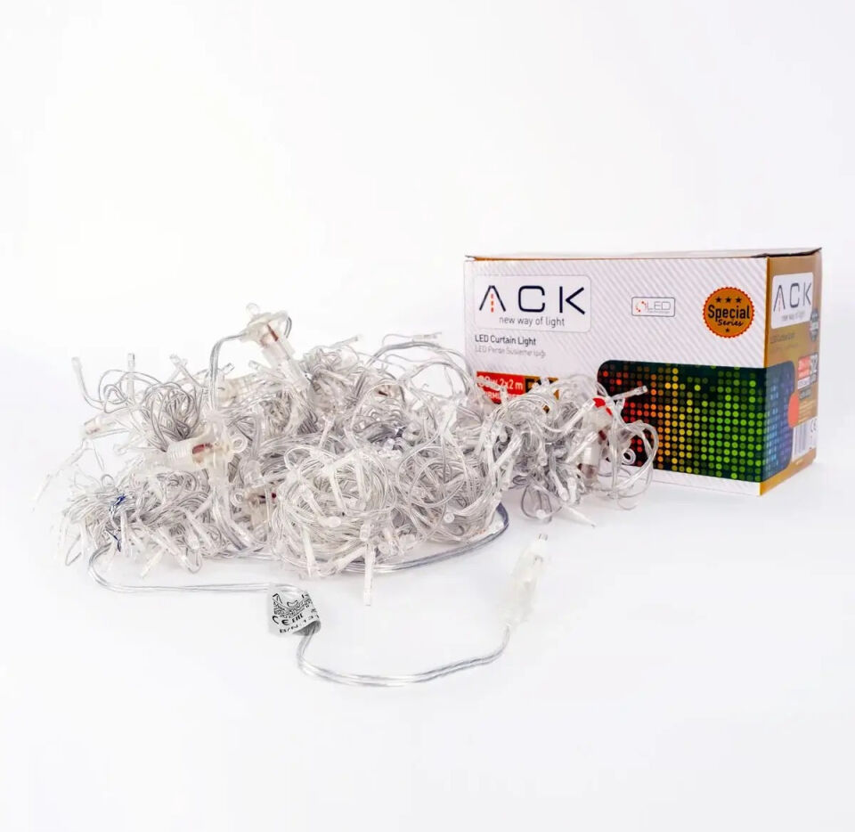 ACK 2X2M 220V Kırmızı Led Isıklı Perde AS90-00504