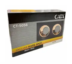 Cata CT-5056 İkili Gu10 Siyah Bakır Jaguar Kare Spot Kasası