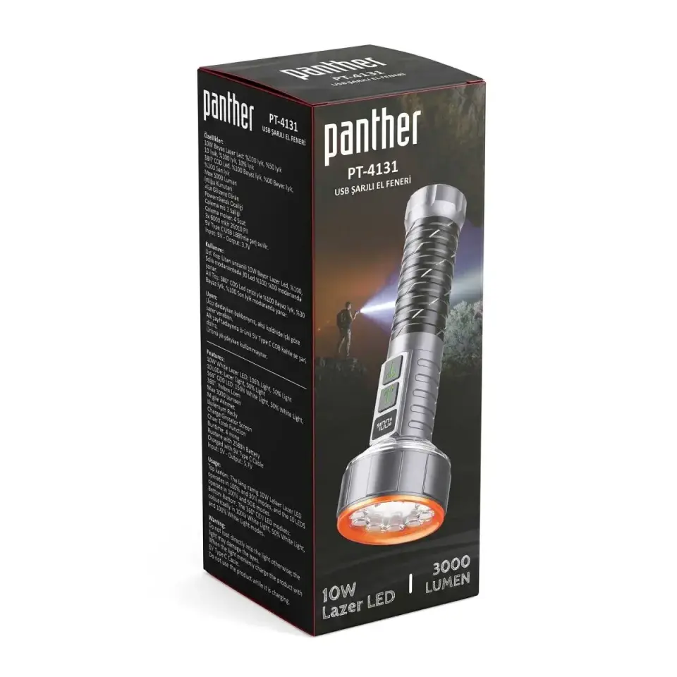 Panther Pt-4131 Usb Sarjli El Feneri