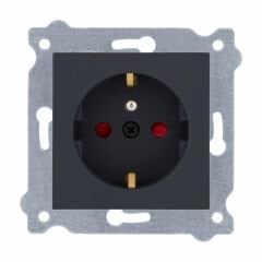 Exen Füme Modül+Kapak  Çocuk Korumali Ups Priz