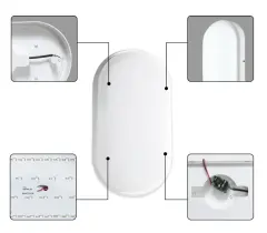 Cata CT 7059 25W Pisa Dış Mekan Beyaz Işık Led Armatür IP 44