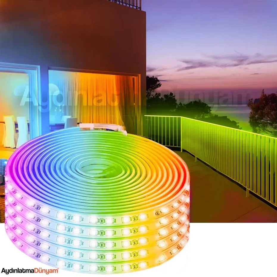 CT-4548 Dis Mekan Hortum Led RGB 220V