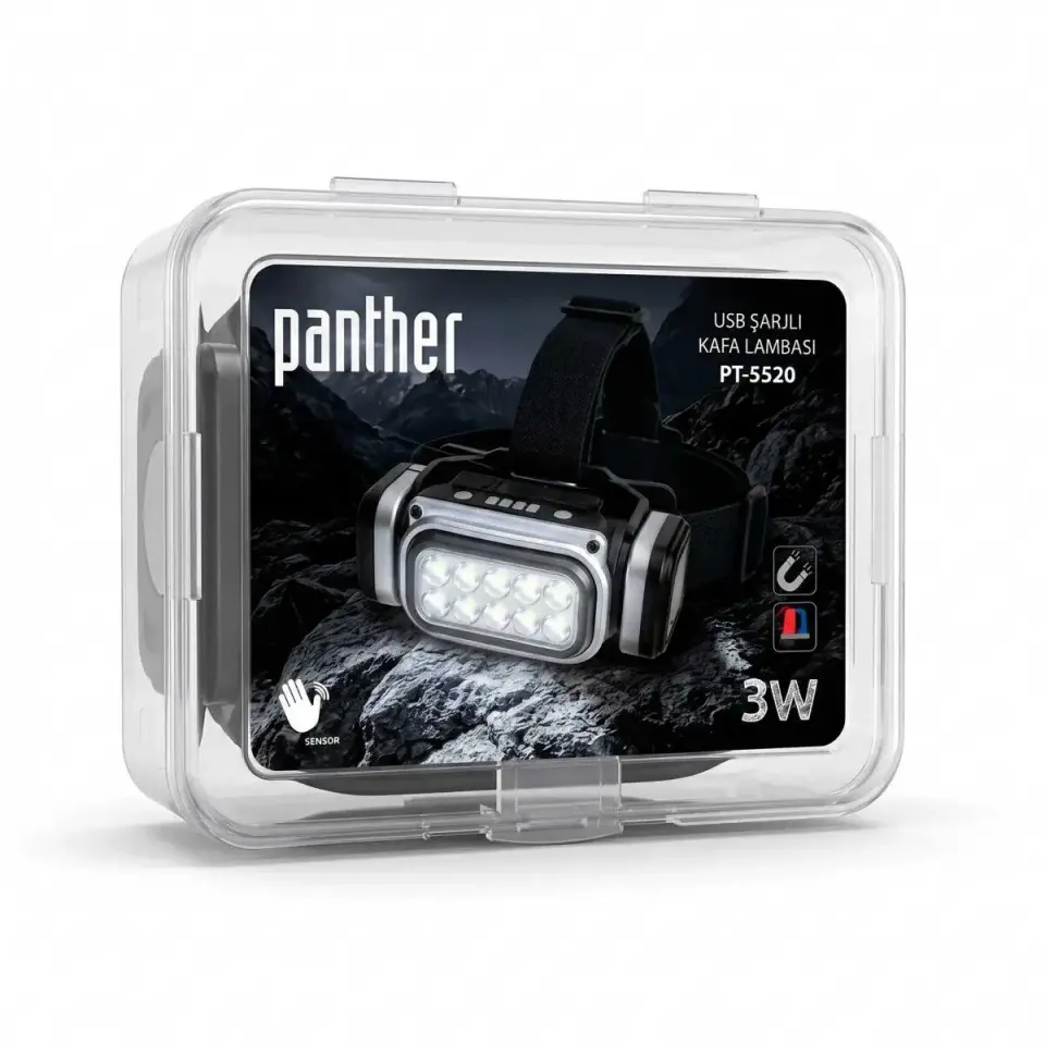 Panther Pt-5520 Usb Sarjli Kafa Lambasi