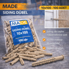 Made Siding Dübel 10 X 100 - 100 Adet