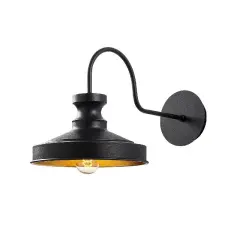 Aydinlatmadunyam Aplik Black Gullu-182Black