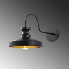Aydinlatmadunyam Aplik Black Gullu-182Black