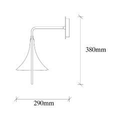 Aydinlatmadunyam Aplik Black Muro-124