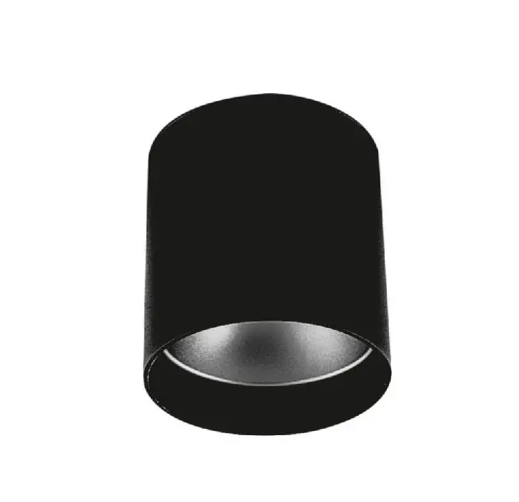 Cata Foça Sıva Üstü Led Siyah-Platin Boş Kasa Gu10 Duy CT-5421SP