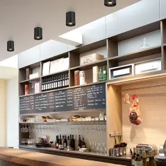 Cata Foça Sıva Üstü Led Siyah-Platin Boş Kasa Gu10 Duy CT-5421SP