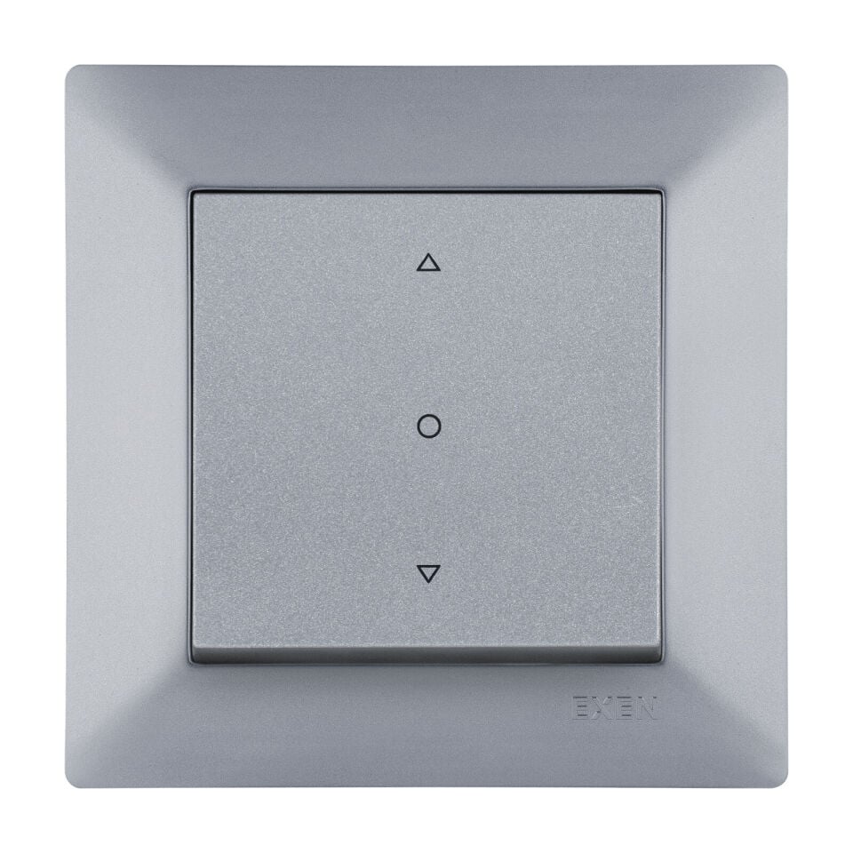 Exen Odak Gümüs Tek Tuslu Jaluzi Komple Takim