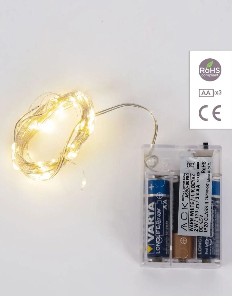 ACK 5Mt 50Led 3000K Peri led Led Susleme Isıgı AS90-00950