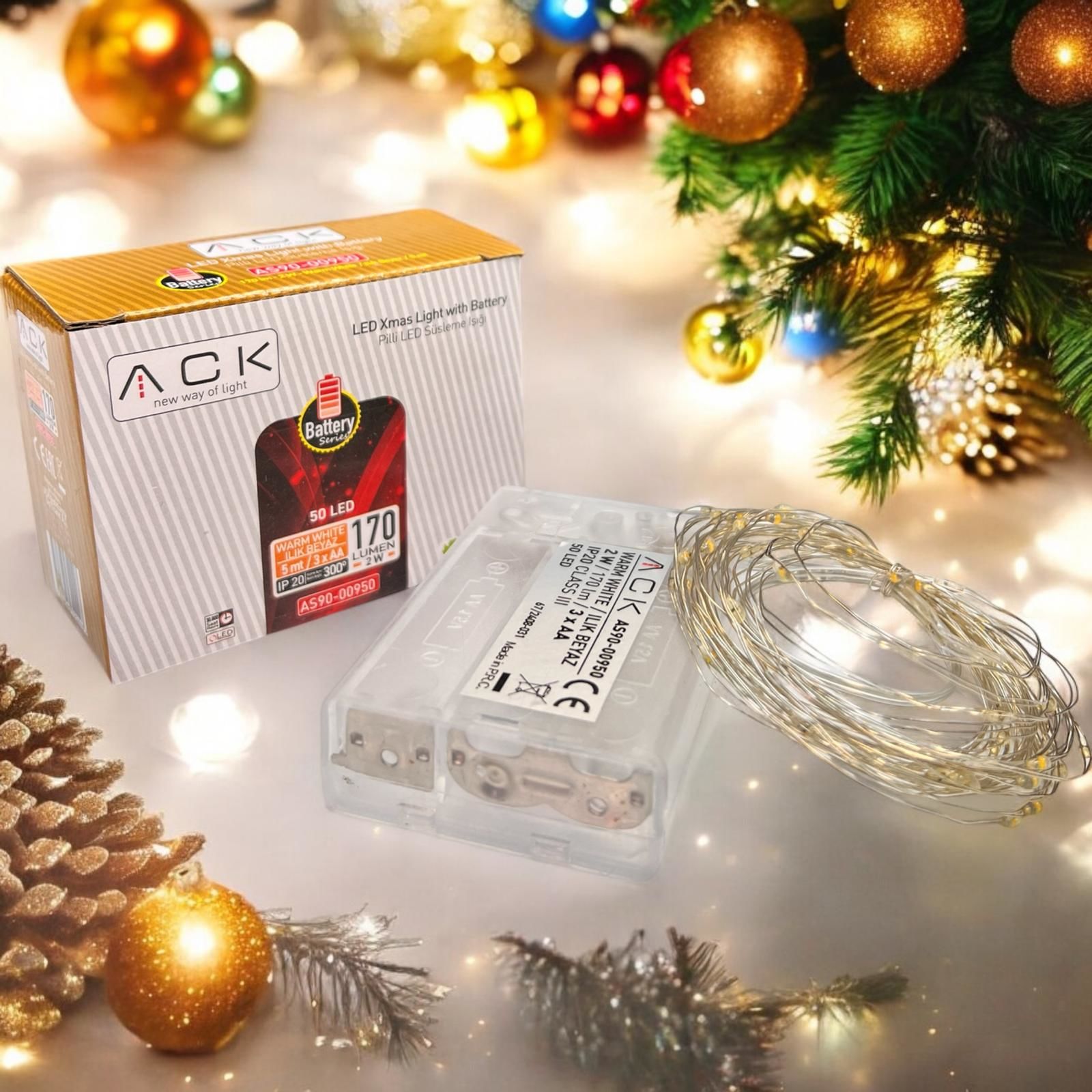 ACK 10Mt 100Led 3000K Peri Led Susleme Isıgı AS90-00990