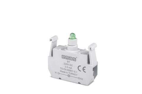 Emas B Sinyal Yeşil Led'Li Blok 230 V Dc - BT