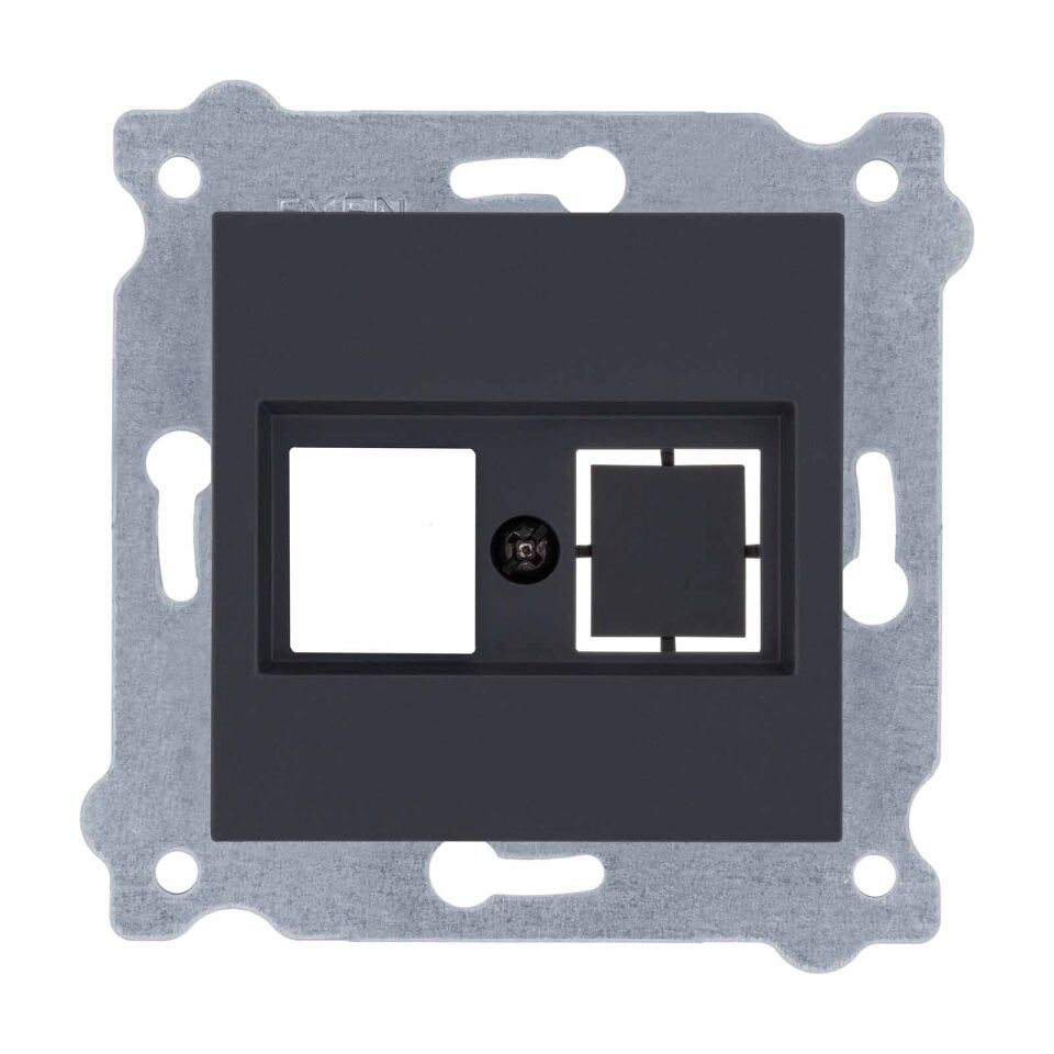 Exen Füme Modül+Kapak  Data Priz Jaksiz