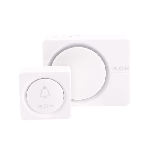 ACK 32 Melodili Uzaktan Kumandali Zil Beyaz