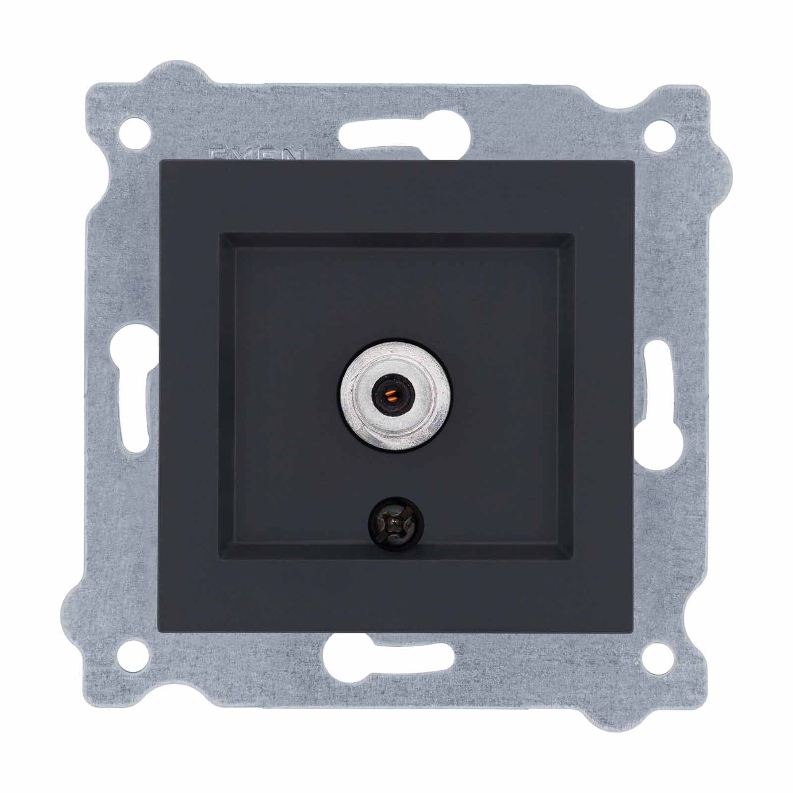 Exen Füme Modül+Kapak  Uydu Prizi Ekranli (F Konnektör)