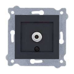 Exen Füme Modül+Kapak  Uydu Prizi Ekranli (F Konnektör)