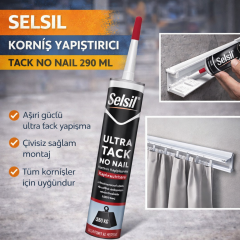 Selsil Kornis Yapistirici Tack No Nail 290 Ml