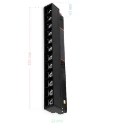 ACK 12W Led Magnet Armatür 3000K 36° Lens AD40-02201