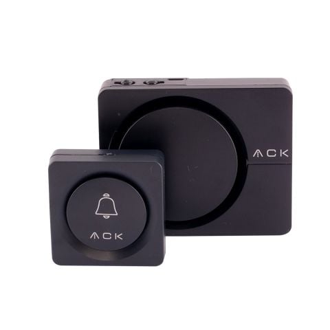 ACK 32 Melodili Uzaktan Kumandali Zil Siyah