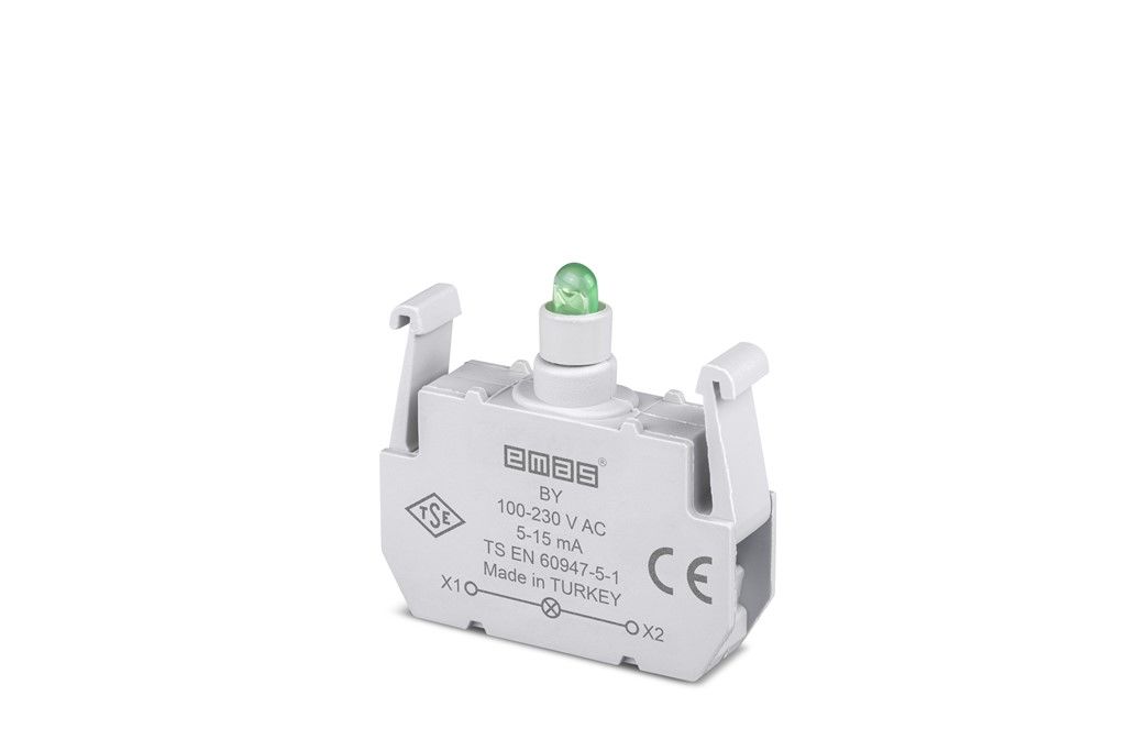 Emas B Sinyal Yeşil Led'Li Blok 100-230 V Ac - BY