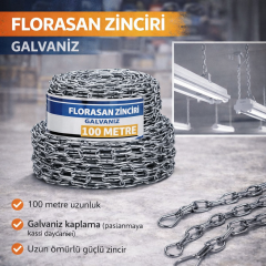 Florasan Zinciri Galvaniz 100 Metre