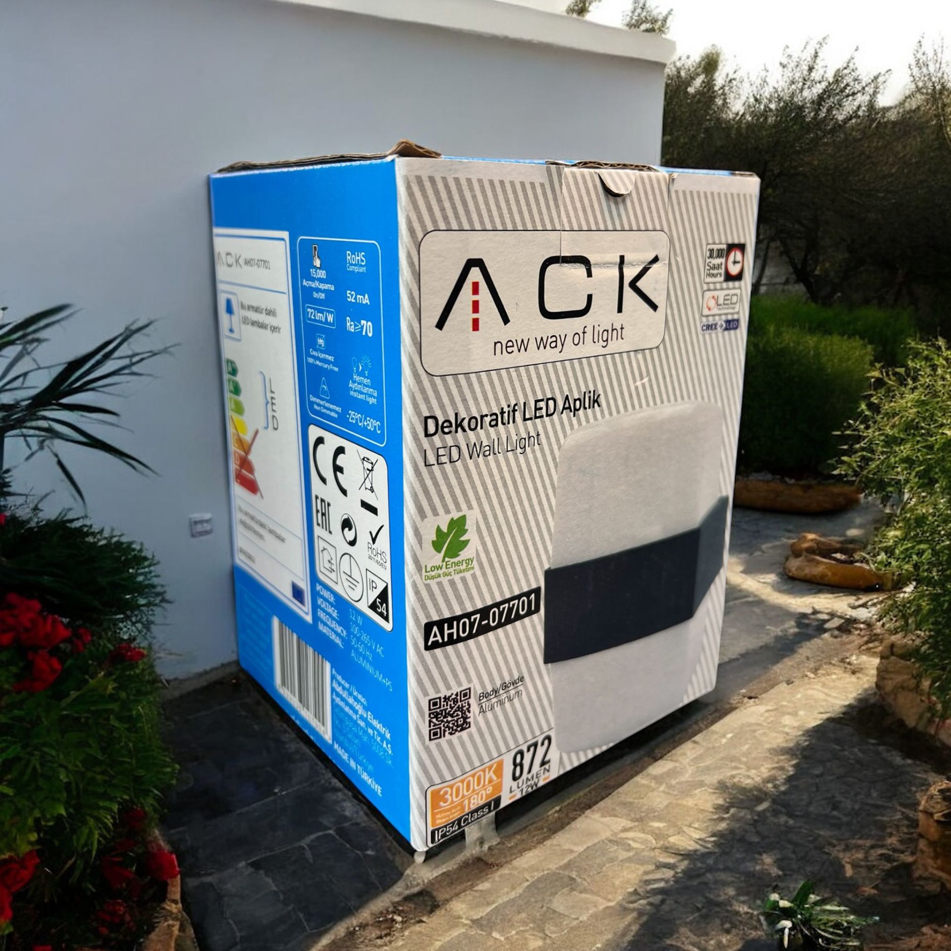 Ack AH07-07701 2x6W 3000K Günışığı Çift Taraflı Dekoratif Led Duvar Apliği