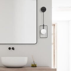 Aydinlatmadunyam Aplik BlackWhite Geometri-11110