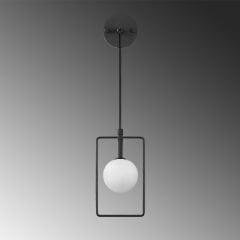 Aydinlatmadunyam Aplik BlackWhite Geometri-11110