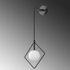 Aydinlatmadunyam Aplik BlackWhite Geometri-11120