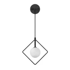 Aydinlatmadunyam Aplik BlackWhite Geometri-11120